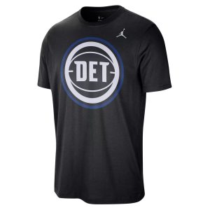 Jordan Jordan Men's Detroit Pistons Black Logo T-Shirt, Medium - $42.00 at DICK'S Sporting Goods