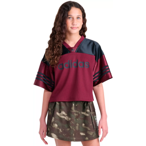 adidas Originals Girls Football Jersey Top, Large, Maroon
