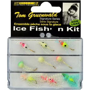 HT Enterprises 9-Piece Panfish Ice Fish Lure Kit