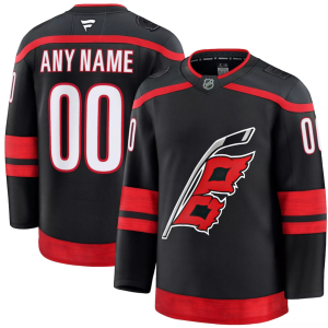 NHL Men's Custom Carolina Hurricanes Premium Authentic Home Jersey, Size 46, Black
