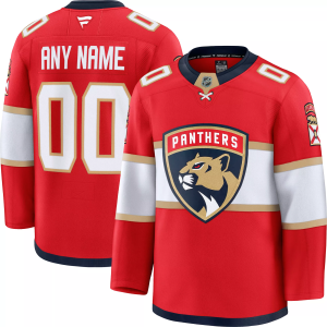 NHL Men's Custom Florida Panthers Premium Authentic Home Jersey, Size 50, Red