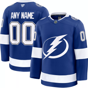 NHL Men's Custom Tampa Bay Lightning Premium Authentic Home Jersey, Size 50, Blue