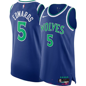 Nike Adult Minnesota Timberwolves Anthony Edwards #5 Orange Icon Authentic Jersey, Men's, Size 40