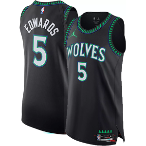 Jordan Adult Minnesota Timberwolves Anthony Edwards #5 Black Special Edition Authentic Jersey, Men's, Size 40