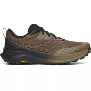 Saucony Men's Peregrine 16 Trail Running Shoes, Size 11, Field/Black