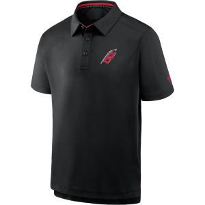 NHL Men's Carolina Hurricanes Black Rink Polo, Small