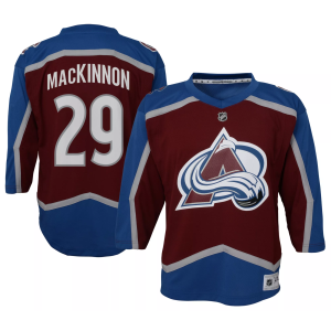 Outerstuff NHL Boys' Colorado Avalanche Nathan MacKinnon #29 Red Home Replica Jersey, Size 5/6 - $70.00 at DICK'S Sporting Goods