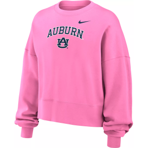 Nike Youth Auburn Tigers Boxy Crewneck Sweatshirt, XL, Red