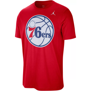 Jordan Jordan Men's Philadelphia 76ers Red Logo T-Shirt, Small - $42.00 at DICK'S Sporting Goods