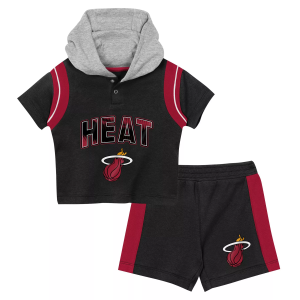 NBA Infant Miami Heat 3-Piece Creeper Set, Boys', 12M, Black