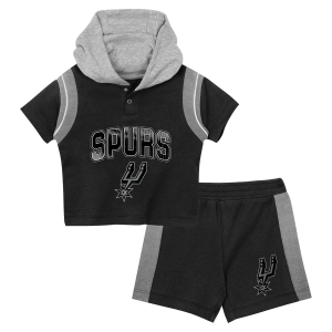 NBA Infant San Antonio Spurs 3-Piece Creeper Set, Boys', 12M, Black