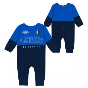 NBA Infant Dallas Mavericks 3-Piece Creeper Set, Boys', 12M, Blue