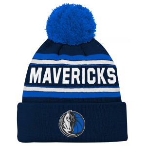 NBA Youth Dallas Mavericks Jacquard Cuff Knit Hat, Blue