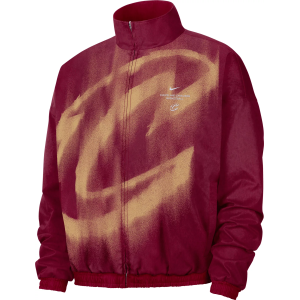 Nike Adult Cleveland Cavaliers Worn With Obsession Standard Issue Game Theater Loud Woven Jacket, Men's, Medium, Red