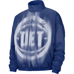 Nike Adult Detroit Pistons Worn With Obsession Standard Issue Game Theater Loud Woven Jacket, Men's, XL, Blue