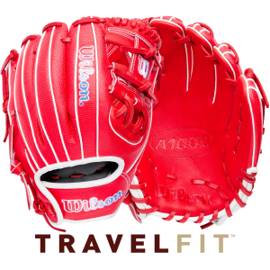 Wilson 11" PF11SS Pedroia Fit A1000 Series Glove, Men's, Red/White/Blue