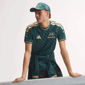 adidas Men's F1 Audi Brazil Driver Jersey, Small, Green