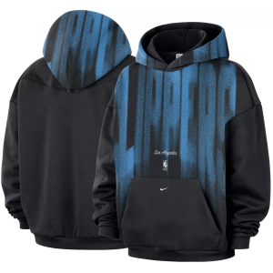Nike Adult Los Angeles Clippers Worn With Obsession Standard Issue Game Theater Team Hoodie, Men's, Large, Black