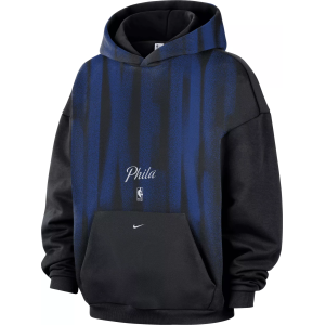 Nike Adult Philadelphia 76ers Worn With Obsession Standard Issue Game Theater Team Hoodie, Men's, Medium, Black