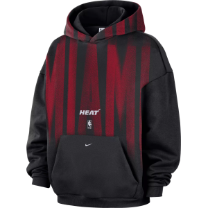 Nike Adult Miami Heat Worn With Obsession Standard Issue Game Theater Team Hoodie, Men's, Small, Black