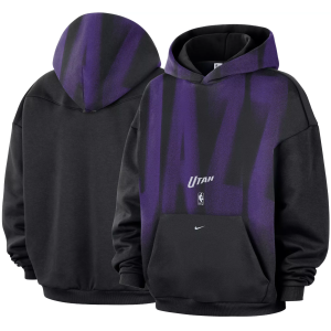 Nike Adult Utah Jazz Worn With Obsession Standard Issue Game Theater Team Hoodie, Men's, Large, Black
