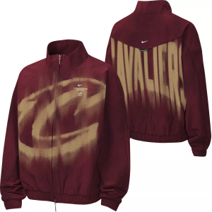 Nike Youth Cleveland Cavaliers Worn With Obsession Standard Issue Game Theater Dri-FIT Woven Jacket, Small, Red