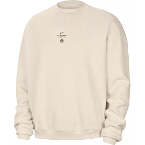 Nike Adult Dallas Mavericks Worn With Obsession Standard Issue Stretch Crew Sweatshirt, Men's, XS, White