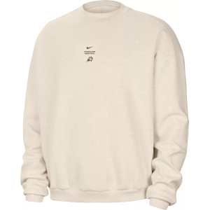 Nike Adult Phoenix Suns Worn With Obsession Standard Issue Stretch Crew Sweatshirt, Men's, XL, White