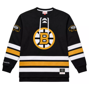 Profile Varsity Men's Boston Bruins Laceup Fleece Sweatshirt, 3XLT, Black