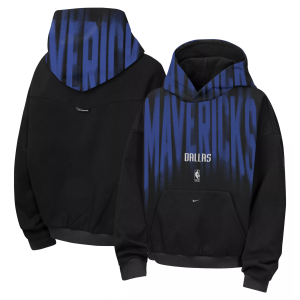 Nike Youth Dallas Mavericks Worn With Obsession Standard Issue Wordmark Hoodie, Small, Black