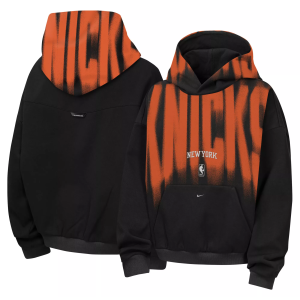 Nike Youth New York Knicks Worn With Obsession Standard Issue Wordmark Hoodie, Small, Black