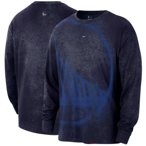 Nike Adult Golden State Warriors Worn With Obsession Essential Game Theater Anthem Long Sleeve Shirt, Men's, Large, Blue