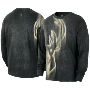 Nike Adult Milwaukee Bucks Worn With Obsession Essential Game Theater Anthem Long Sleeve Shirt, Men's, Large, Green