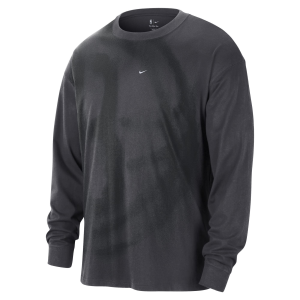 Nike Men's Brooklyn Nets Anthem Long Sleeve Shirt, Medium, Gray