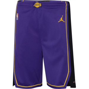 Jordan NBA Los Angeles Lakers Jordan Youth Statement Edition Shorts, Small, Purple - $60.00 at DICK'S Sporting Goods