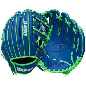 Wilson 10.5" Youth A450 Series Glove, Blue/Green/White