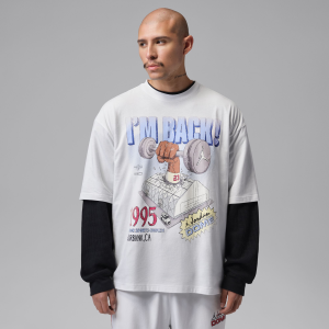 Jordan Jordan Men's Dri-FIT Dome Jam Sport Crew-Neck T-Shirt, Medium, Summit White - $50.00 at DICK'S Sporting Goods