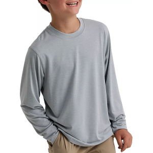 Free Fly Free Fly Kids' Bamboo Shade Long Sleeve Shirt, Medium, Heather Aspen Grey - $44.00 at DICK'S Sporting Goods