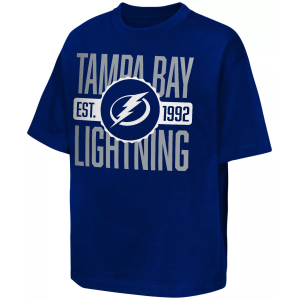 NHL Youth Tampa Bay Lightning Navy Shot Speed T-Shirt, XL, Blue