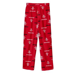 NBA Youth Houston Rockets Colored Print Pants, Small, Red