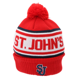 League-Legacy League-Legacy Adult St. John's Red Storm Red Pom Knit Beanie, Men's - $18.74 at DICK'S Sporting Goods