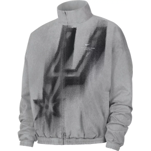 Nike Adult San Antonio Spurs Worn With Obsession Standard Issue Game Theater Loud Woven Jacket, Men's, Large, Gray