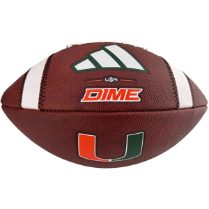 adidas Miami Hurricanes Official Game Football, Orange