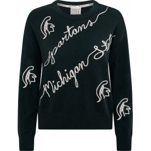 Kadyluxe KADYLUXE Women's Mich State Spartans Love Letter Sweater, Small, Green - $149.00 at DICK'S Sporting Goods