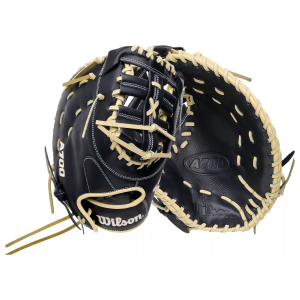 Wilson 12" A700 Series First Base Mitt, Men's, Black/Yellow/White