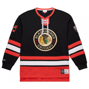 Profile Varsity Men's Chicago Blackhawks Laceup Fleece Sweatshirt, 2XLT, Red