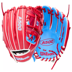 Wilson 11" A500 Series Glove, Men's, Blue/Red/White