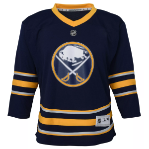 NHL Boys' Buffalo Sabres Blue Home Replica Jersey, Size 5/6