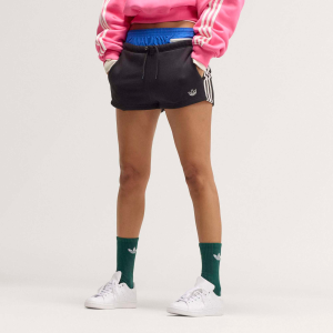 adidas Originals Women's adiSignature 3-Stripes Short Shorts, Large, Black/Off White