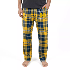 Concepts Sport Men's Michigan Wolverines Sleep Pants, Large